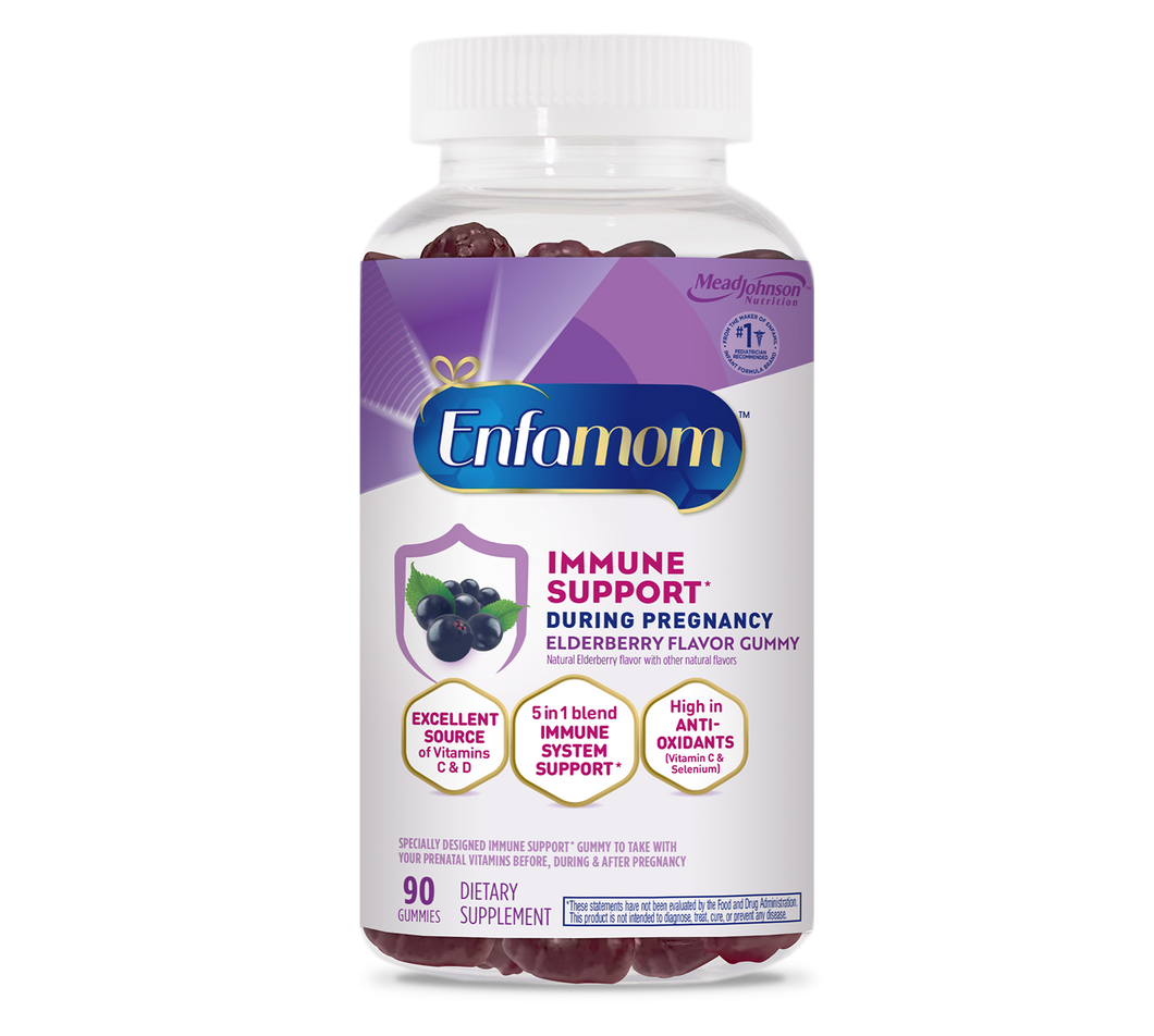 Enfamom Elderberry Flavored Prenatal Immune Support Gummies