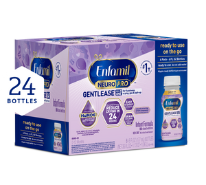 [32493348847678]Enfamil NeuroPro Gentlease Infant Formula 6fl oz 24 Bottles