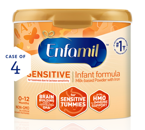 [19620356227134]Enfamil Sensitive Infant Formula 19.5 oz Case of 4