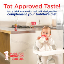 Tot approved taste!
Tasty drink made with real milk designed to complement your toddler's diet.
Made for growing toddlers