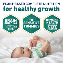 Plant-based complete nutrition for healthy growth. Brain building expert-recommended DHA, for sensitive tummies, immune health Vitamins A, C, E & Selenium