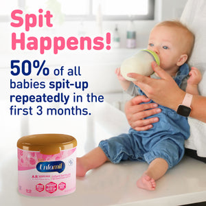 Spit Happens! 50% of all babies spit-up repeatedly in the first 3 months.