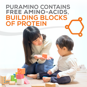 PurAmino contains free amino-acids, building blocks of protein
