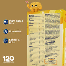 [2530494513162][2530503098378][42732455526581][42732454084789]Product packaging with nutritional information, certification logos, and Brainy on a brown background.