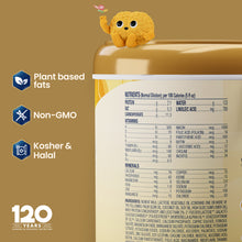 [2530484027402][2530488778762]Product label with nutritional information, certification logos, and Brainy on a beige background.