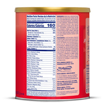 [49668504906][42252316180661]Red can with nutrition facts label on a white background