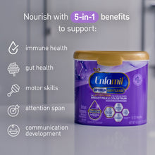 Nourish with 5-in-1 benefits to support:
Immune health
Gut health
Motor skills
Attention span
Communication development