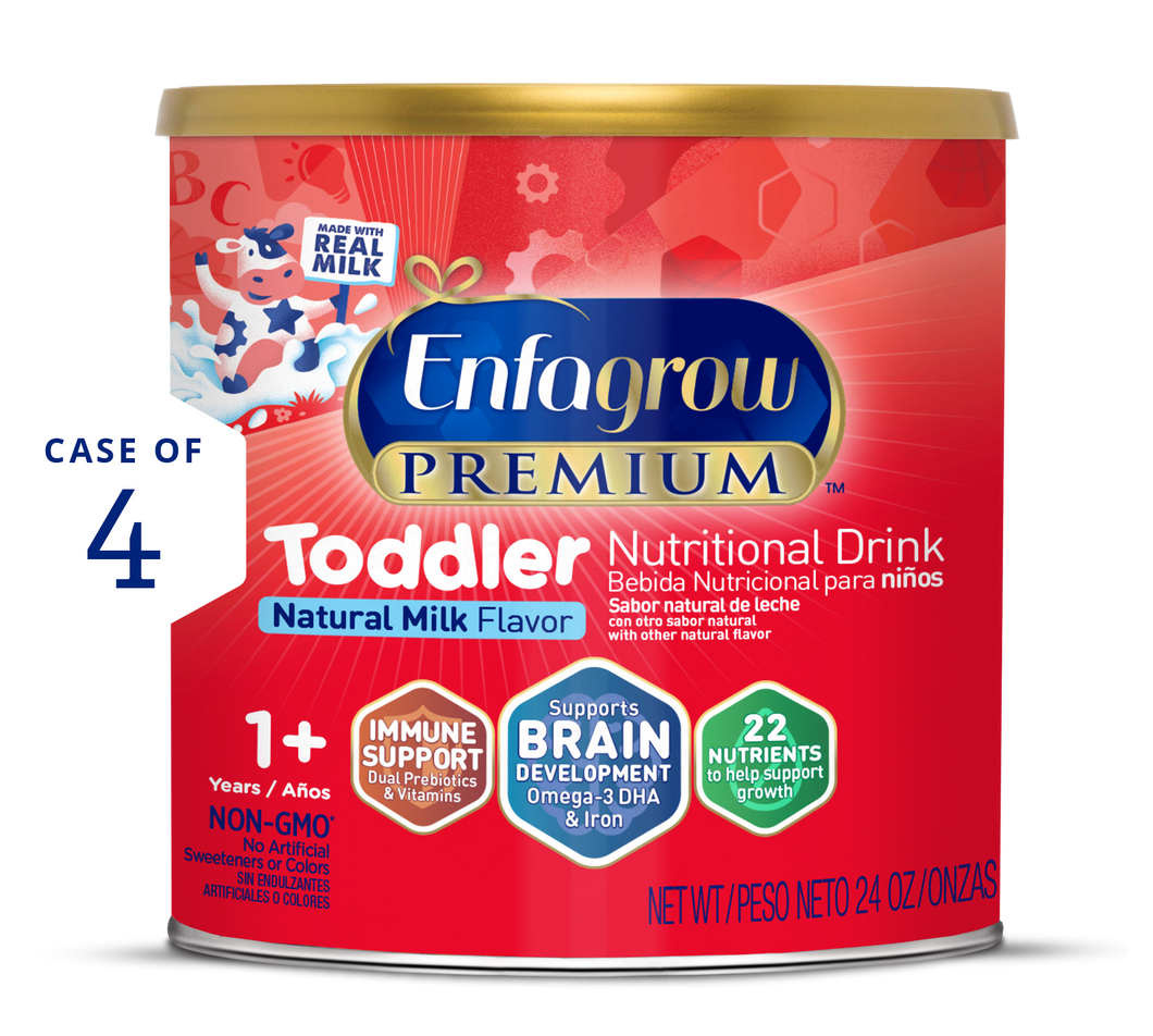 [43770753581237]Enfagrow PREMIUM Toddler Nutritional Drink Natural Milk 24oz Case of 4