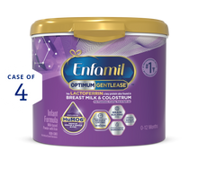 [19270327304254]Enfamil Optimum Gentlease Infant Formula 19.5oz Case of 4