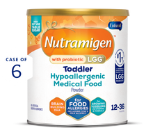 [49668590666]Nutramigen with Probiotic LGG Toddler - Hypoallergenic Medical Food 12.6 oz Can Case of 6