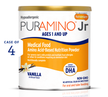 [13339769307247]PurAmino Hypoallergenic Junior Formula Vanilla Flavor 14.1 oz Case of 4