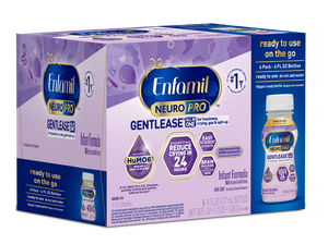 [32493348814910]Enfamil NeuroPro Gentlease Infant Formula 6fl oz 6 bottles