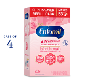 [49668509386]Enfamil A.R. Infant Formula Refill Box 30.4oz Case of 4
