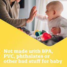 Not made with BPA, PVC, phthalates or other bad stuff for baby