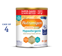 [38208300384437]Nutramigen with Probiotic LGG Powder Infant Formula 27.8 oz Case of 4