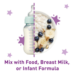 Mix with Food, Breast Milk, of Infant Formula