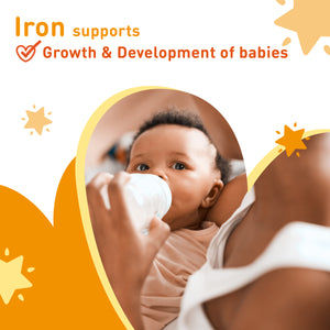 Iron supports Growth & Development of babies