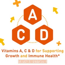 Vitamins A, C & D for Supporting Growth and Immune Health
