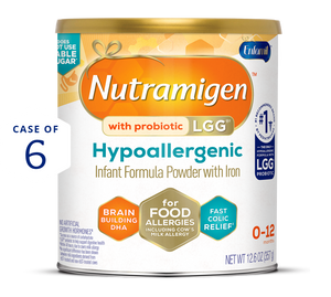 [49668588234]Nutramigen with Probiotic LGG Powder Infant Formula 12.6 oz Case of 6